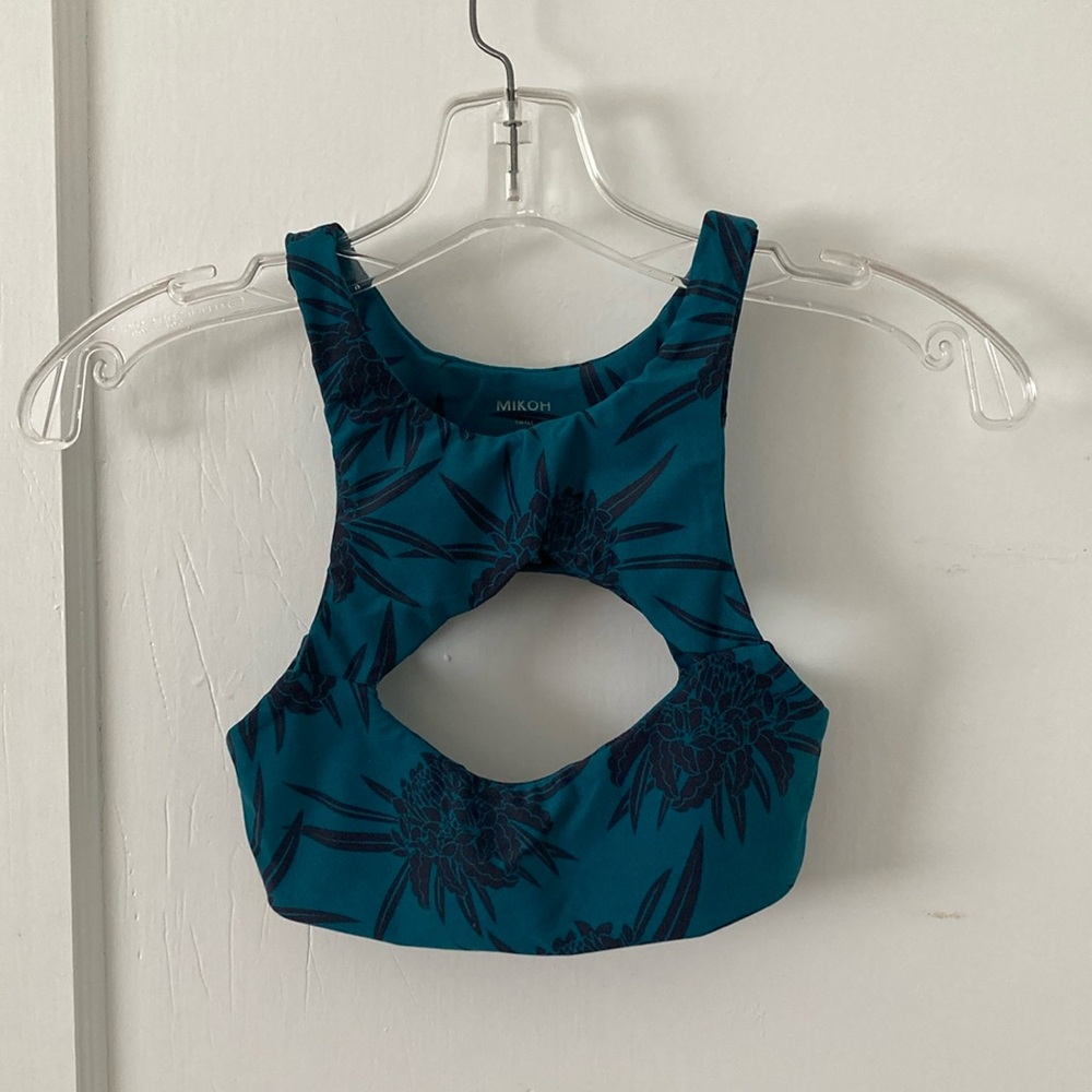 Mikoh swimsuit teal print